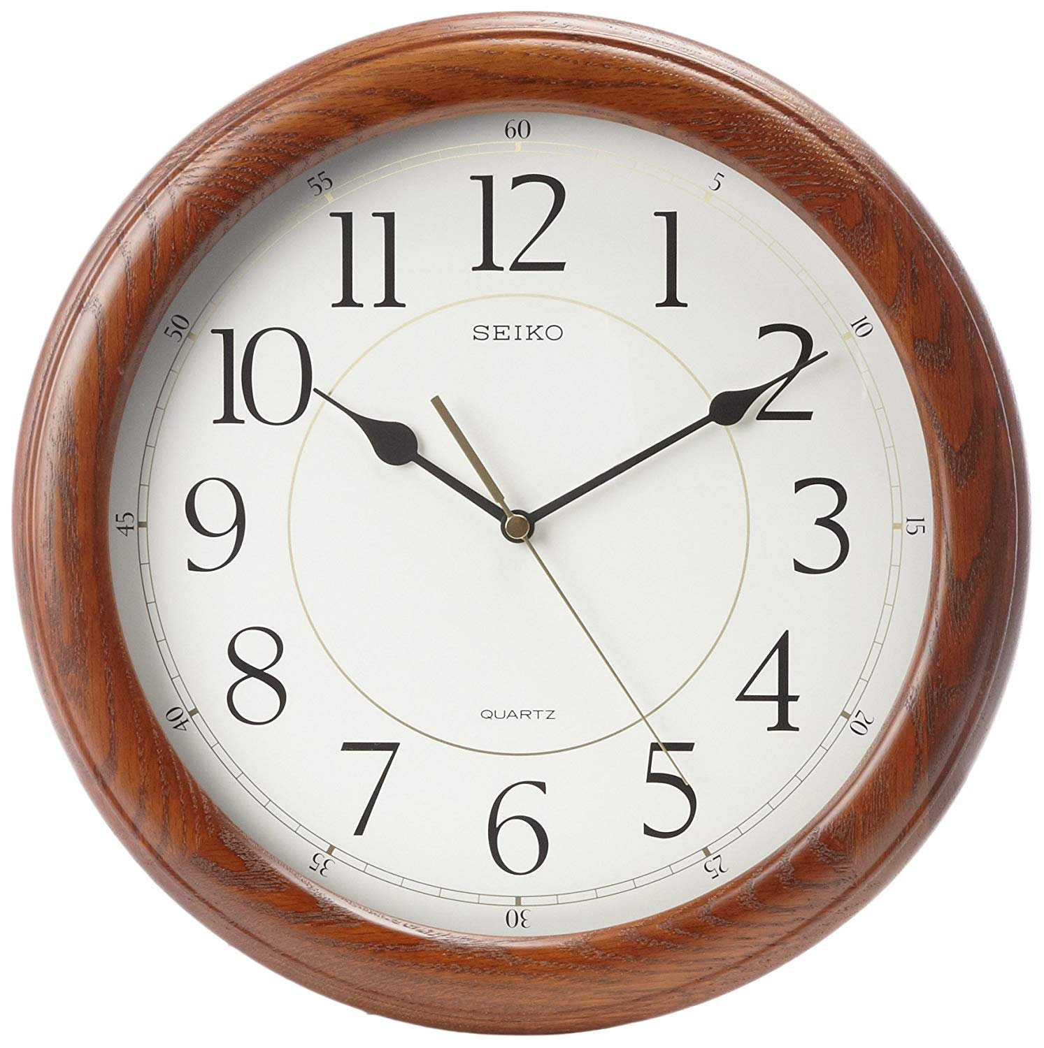 Seiko QXA129BLH Wall Clock, Brown & Reviews | Wayfair